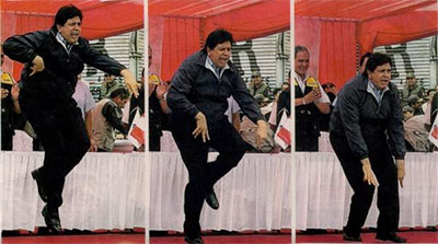 Alan Garcia--dancing, I think