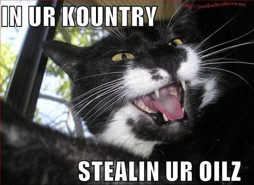 In yer country, stealin yer oils!!!